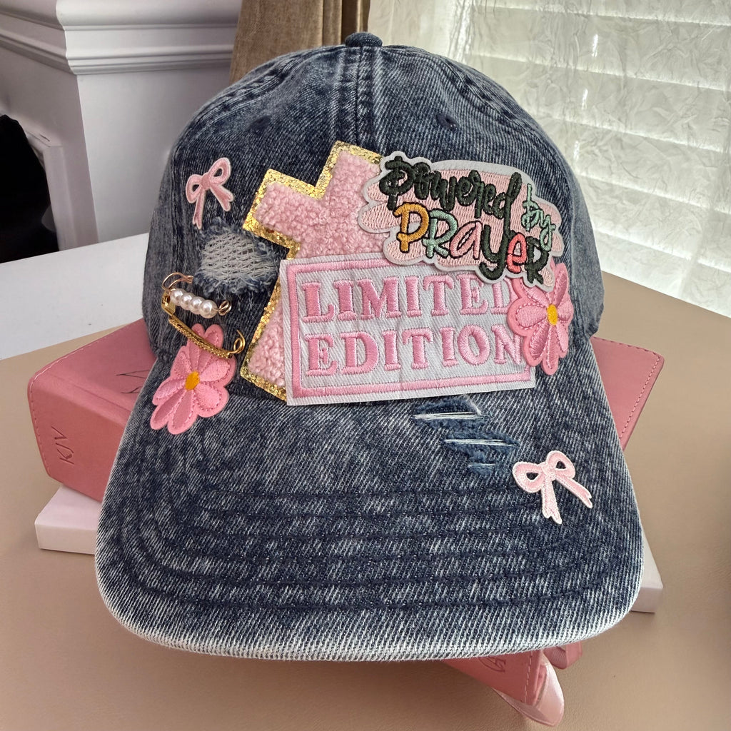 Denim “Powered By Prayer” Limited Edition Hat