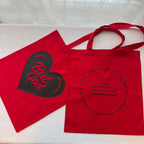 Red "But God" Tote Bag
