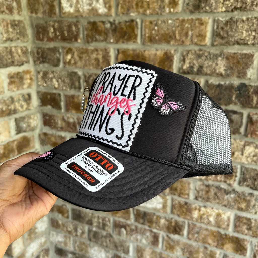 Prayer Changes Things Trucker Hat: Christian Faith Apparel