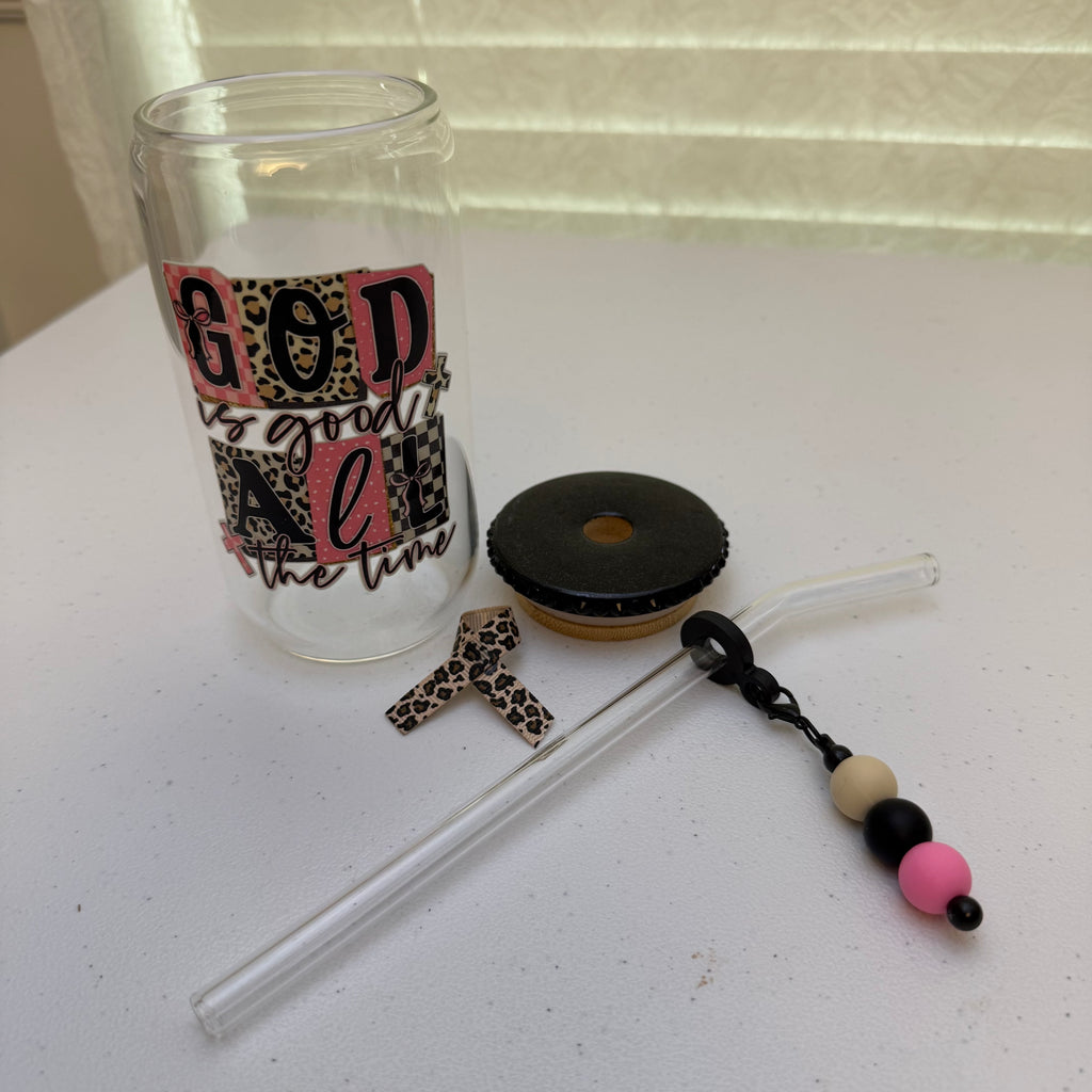 “God Is Good” Glass Tumbler