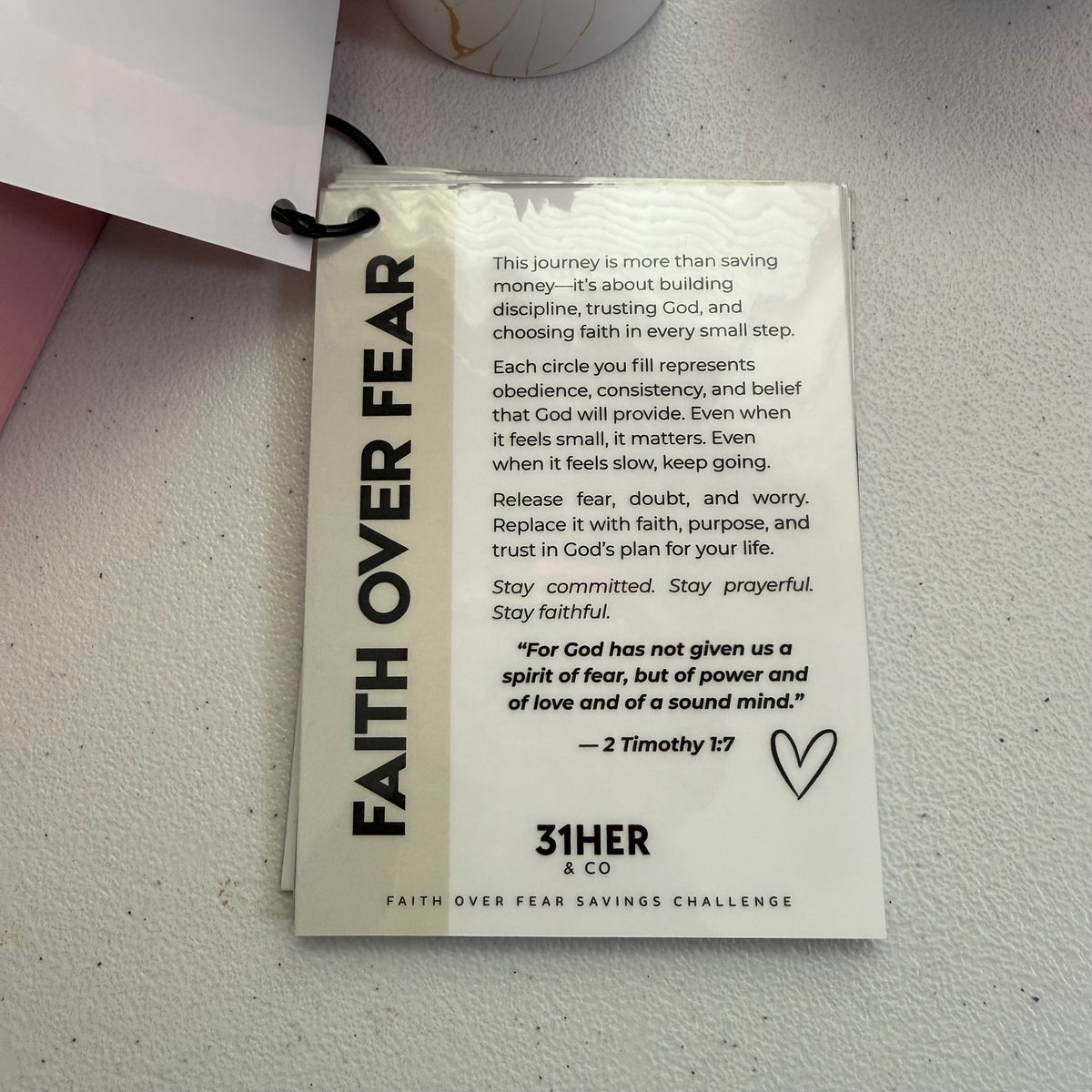 “Faith Over Fear” Mini Savings Challenge
