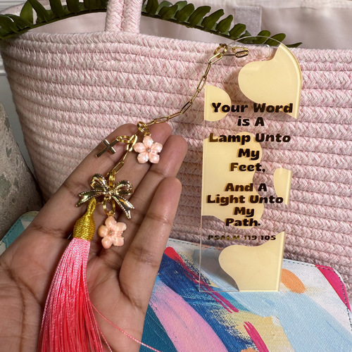 Acrylic Scripture Bible Bookmark, Psalm 119:105