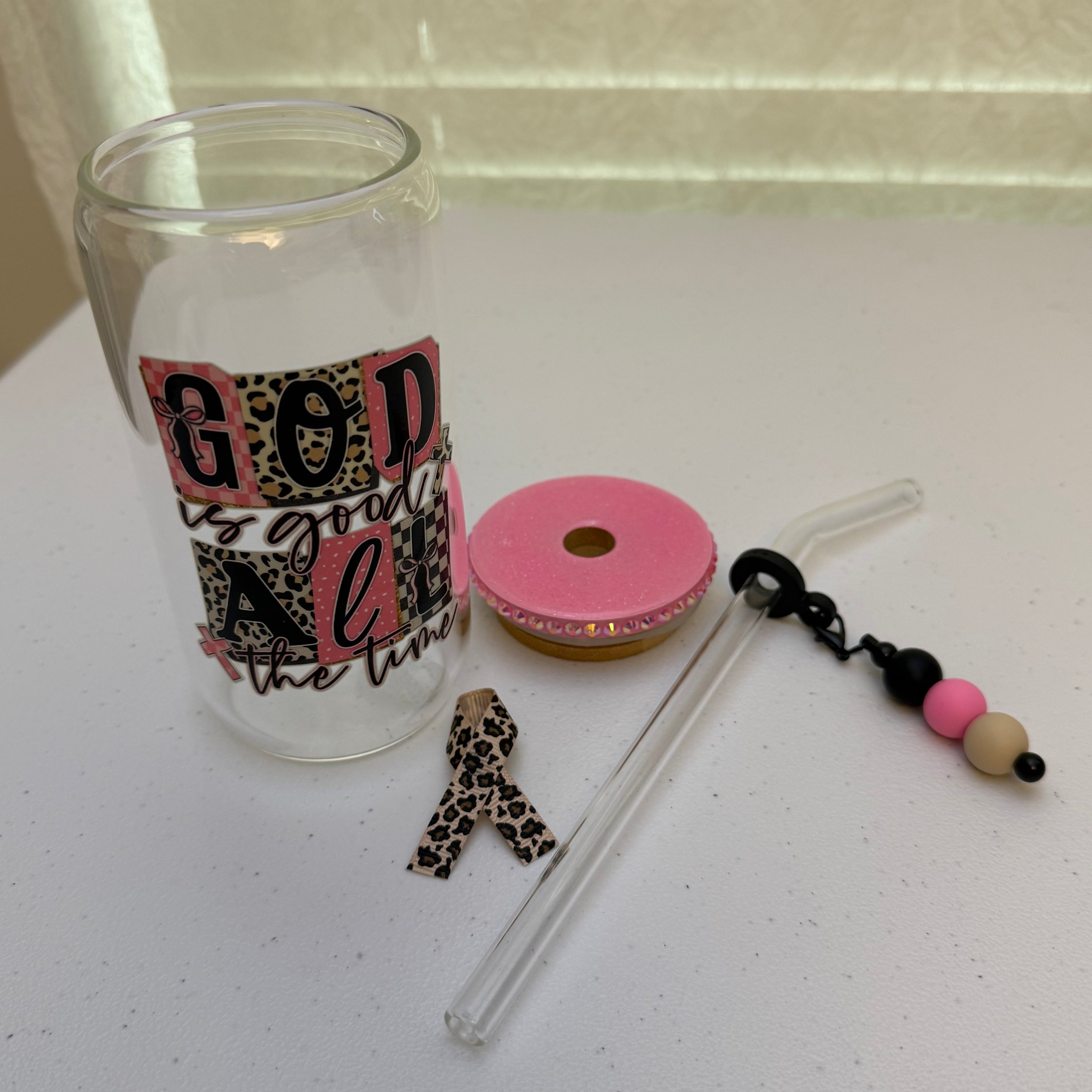 “God Is Good” Glass Tumbler