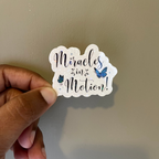 Holographic Butterfly Sticker: Miracles in Motion, Waterproof Vinyl Decal