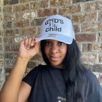 God's Child Christian Trucker Hat - White Otto Faith Cap
