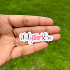 Holy Girl Era Holographic Sticker: Waterproof Christian Decal