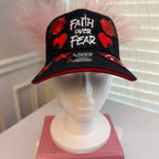Black & Red “Faith Over Fear” Hat