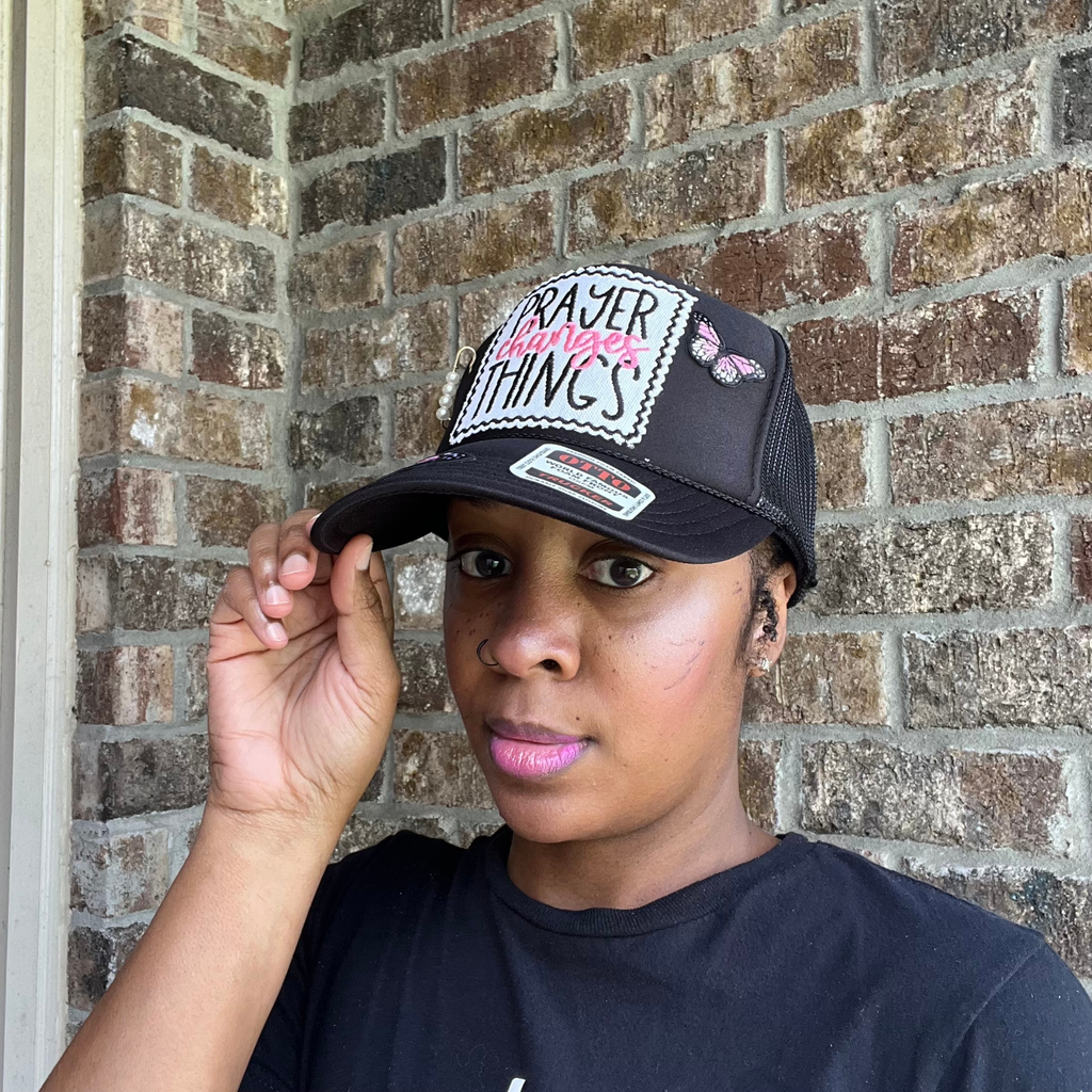 Prayer Changes Things Trucker Hat: Christian Faith Apparel
