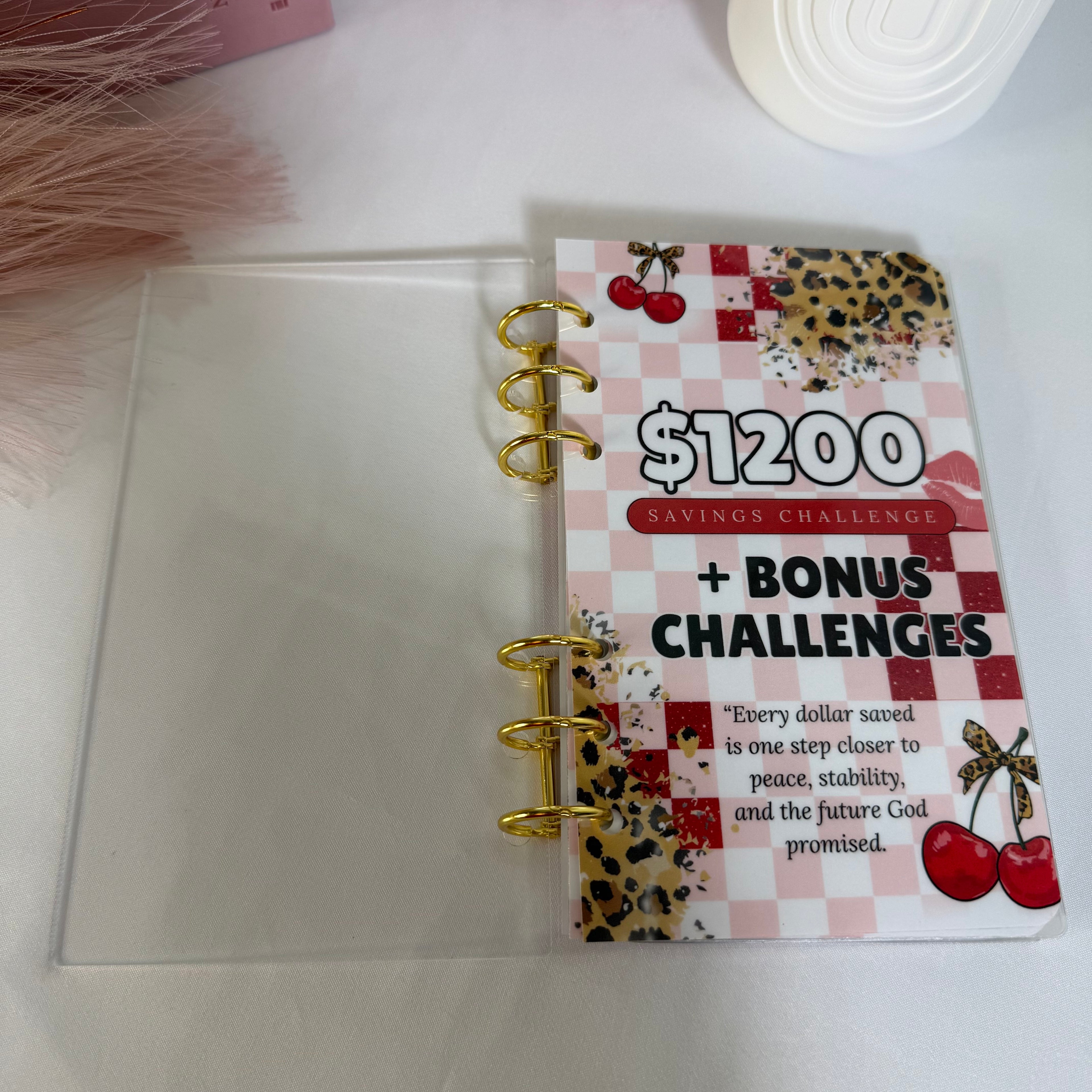 2026 A6 $1200 Leopard Print Savings Challenge