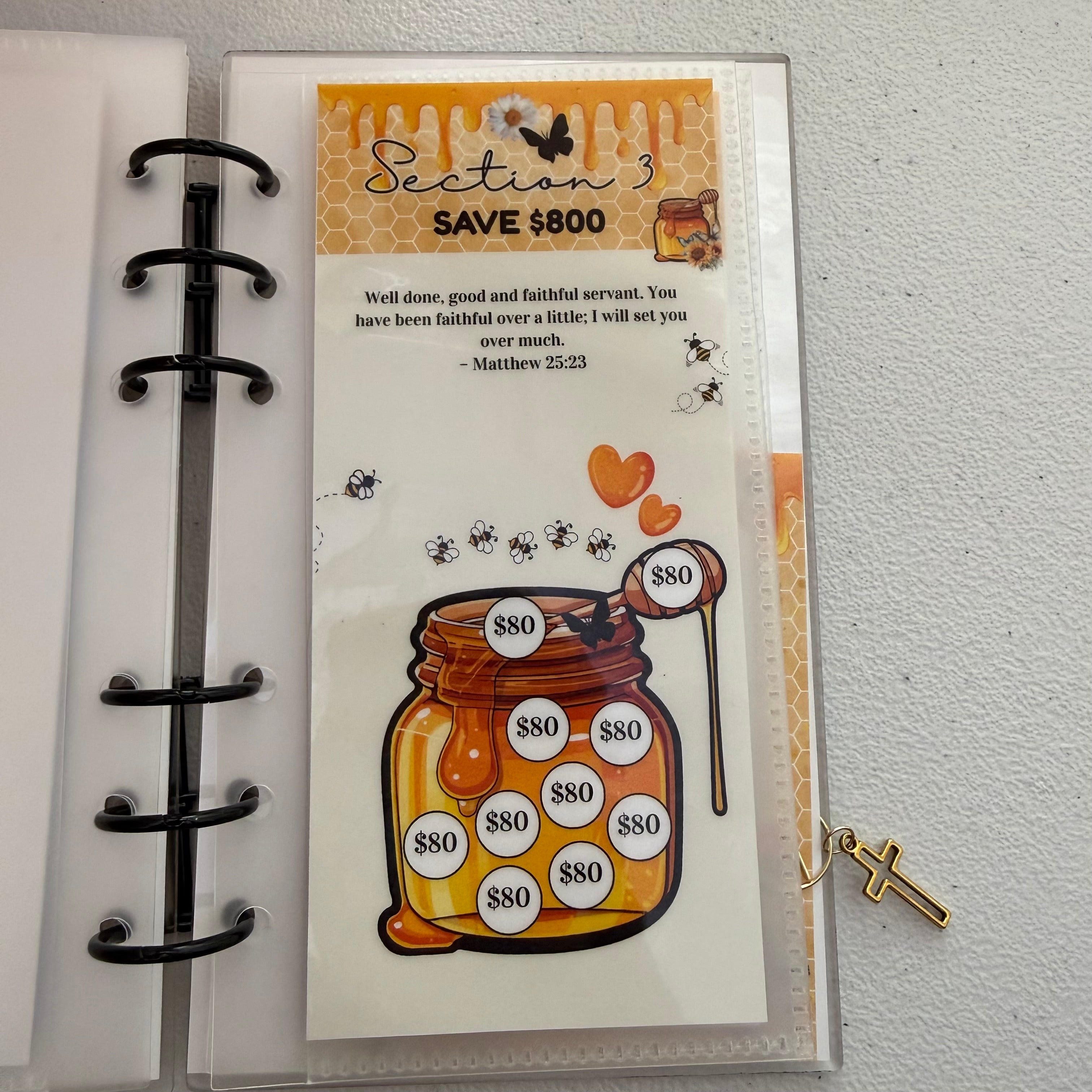 “Bee Faithful In The Little” $3,000 Savings Challenge | A6 Size