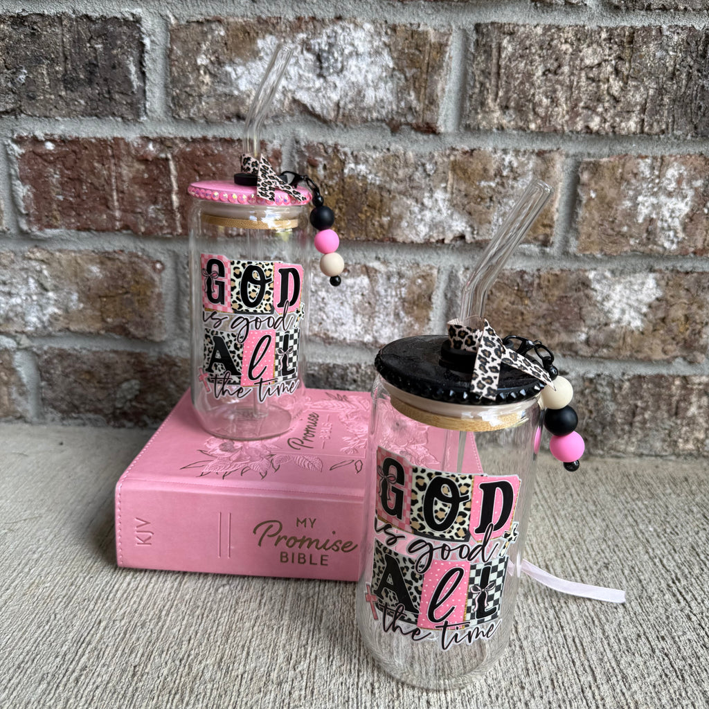 “God Is Good” Glass Tumbler