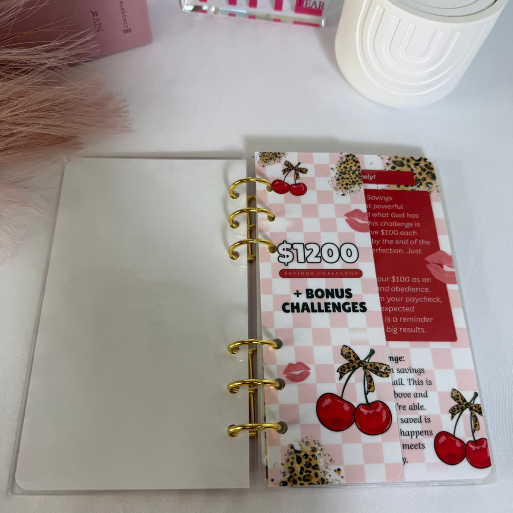 2026 A6 $1200 Leopard Print Savings Challenge