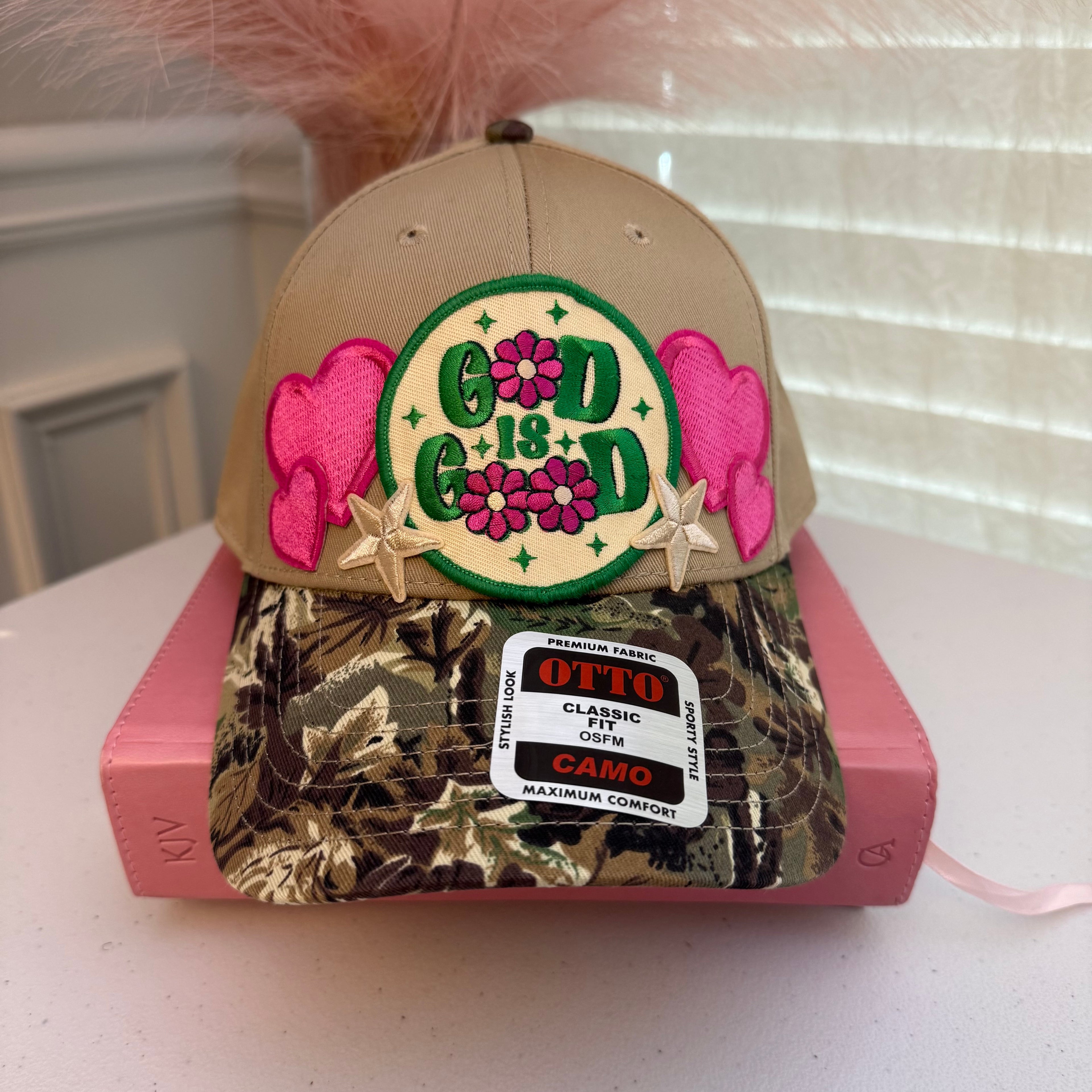 “G🌸D Is G🌸🌸D” Camo Hat