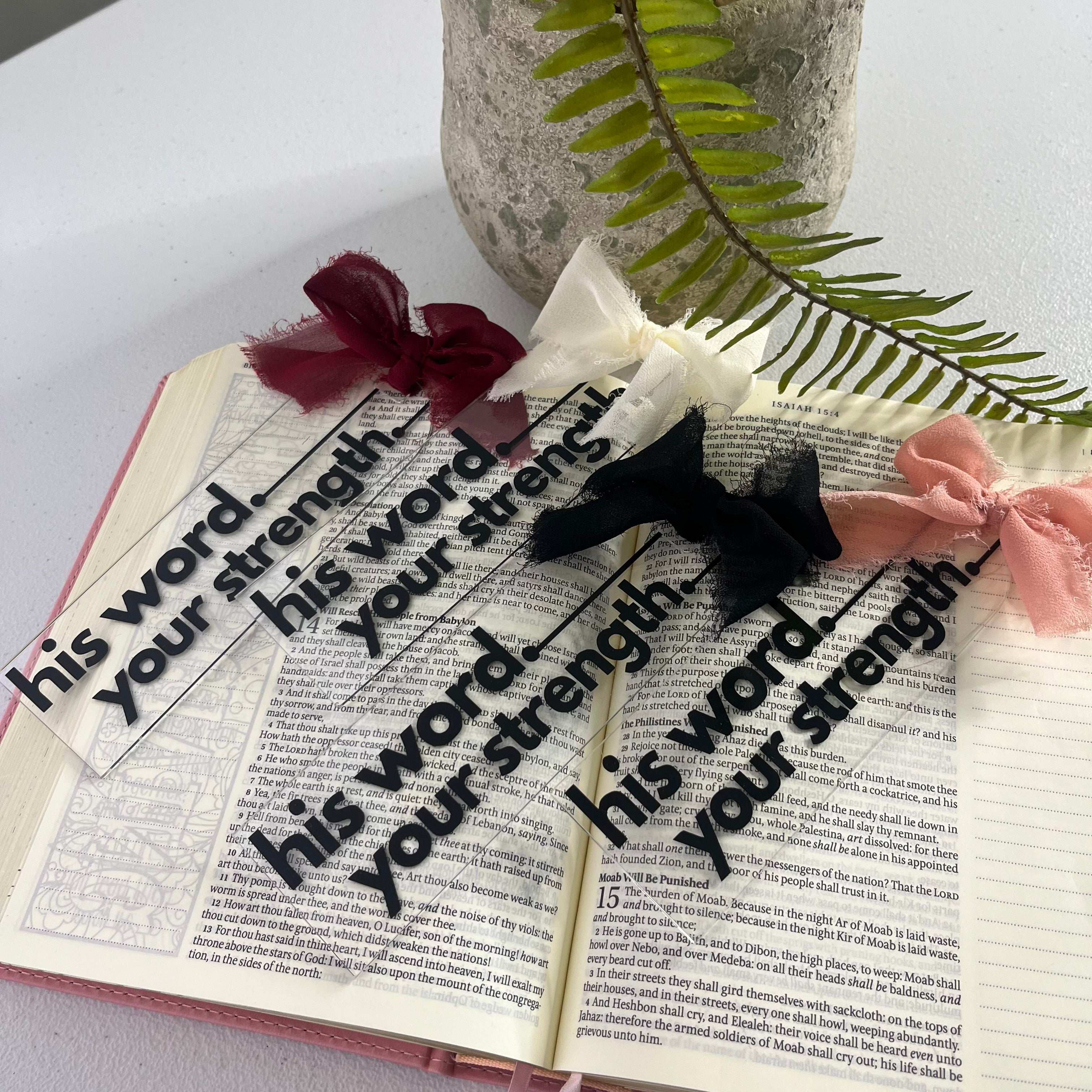 His Word. Your Strength. Bookmarks