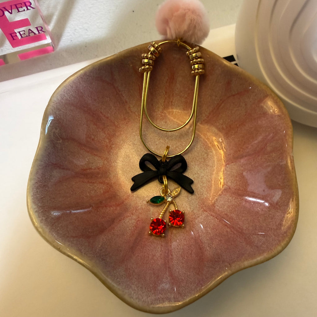 Gold Jumbo PomPom Paper Clip Bookmarks, Binder Charms