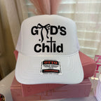 God's Child Christian Trucker Hat - White Otto Faith Cap