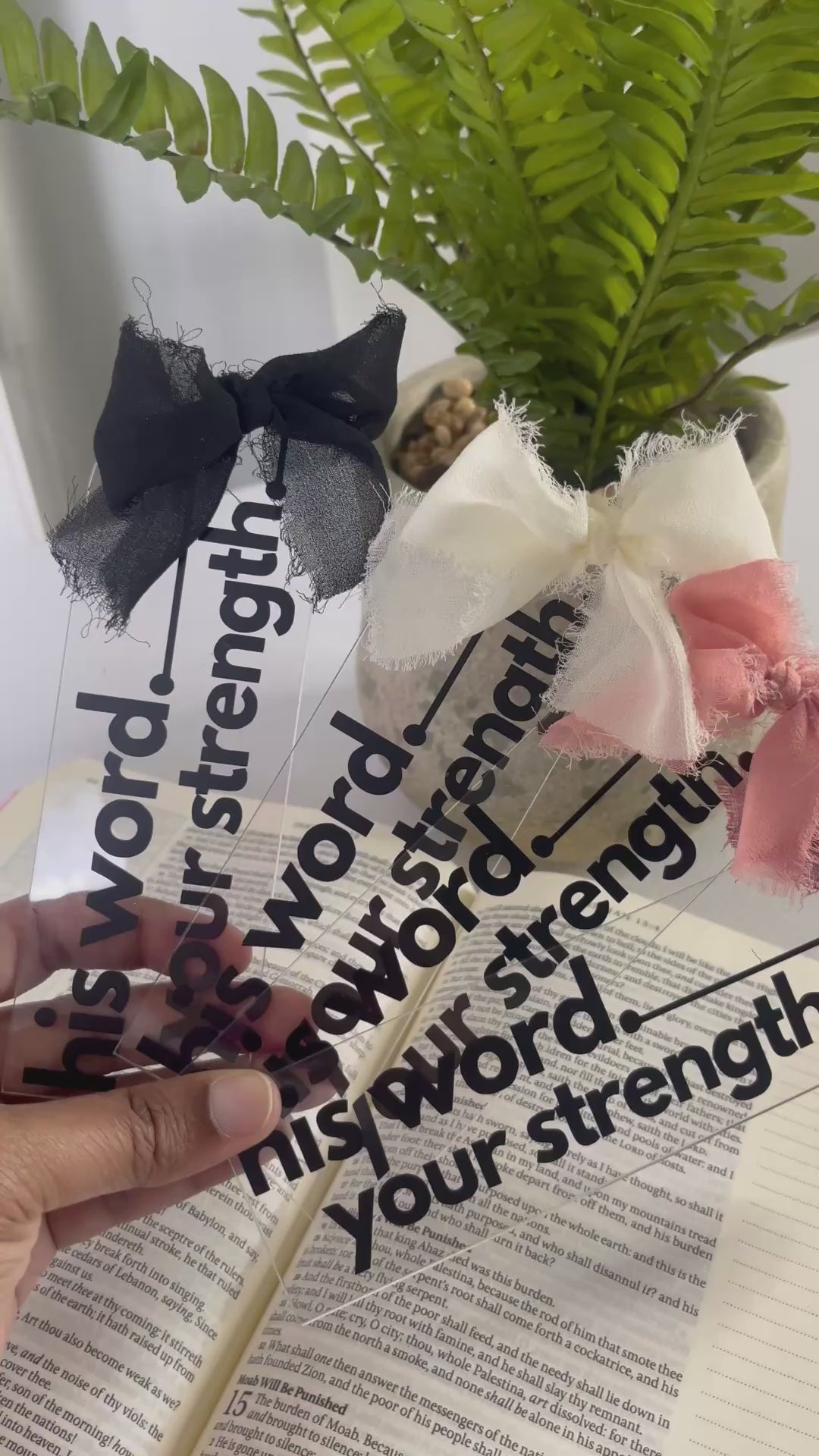 His Word. Your Strength. Bookmarks