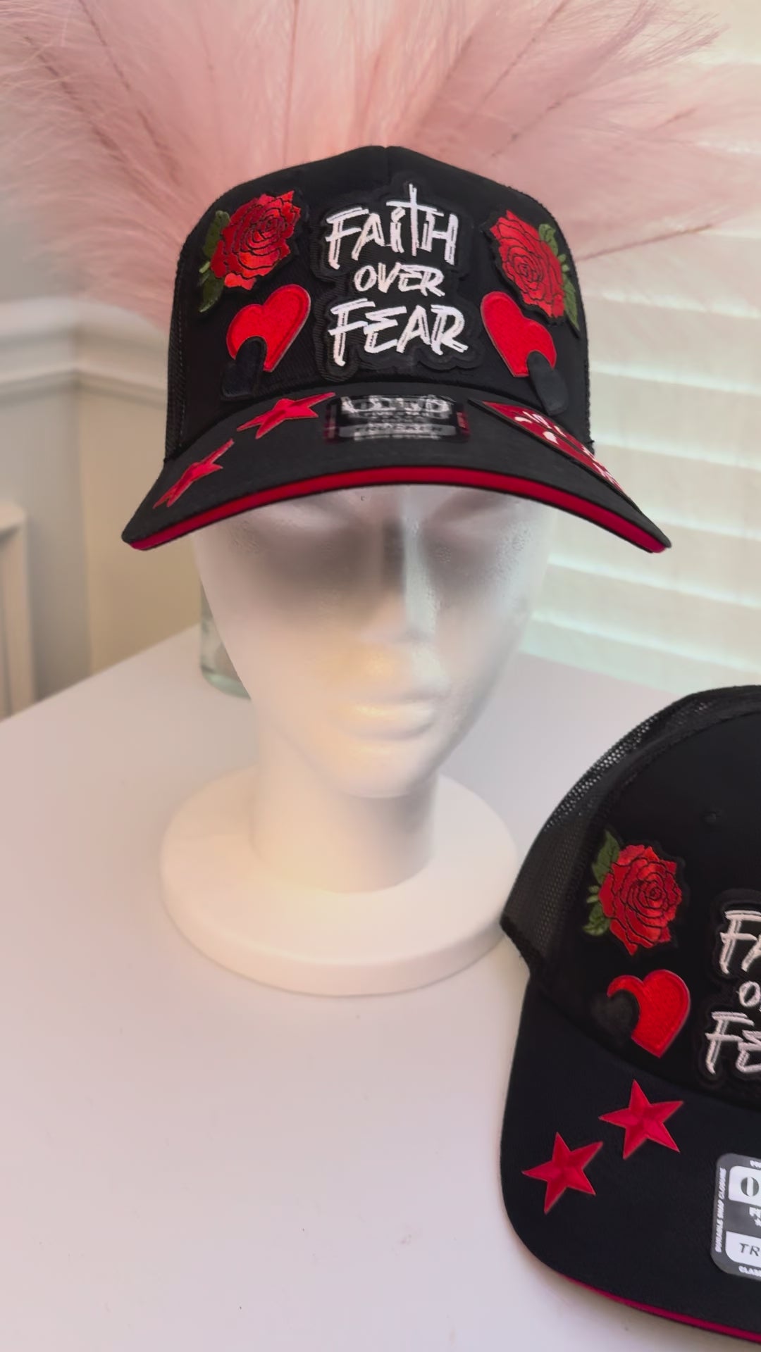 Black & Red “Faith Over Fear” Hat