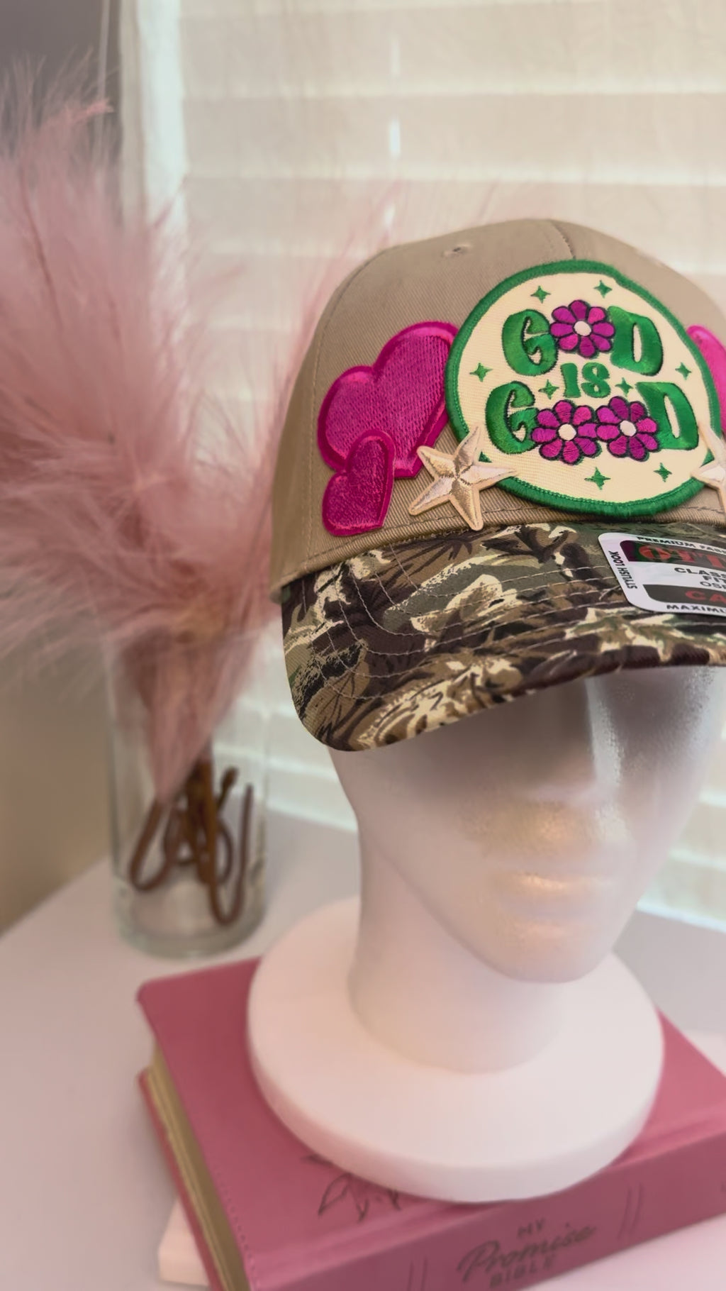 “G🌸D Is G🌸🌸D” Camo Hat
